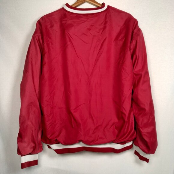 Vintage University Of Alabama Crimson Tide Jacket Men Large Red Thermal Rip Stop - Picture 2 of 16